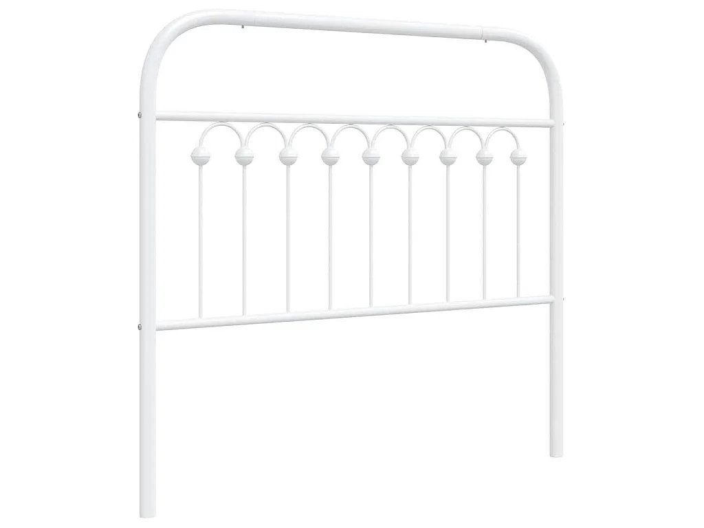 Tête de lit de remplacement métal blanc 100 cm