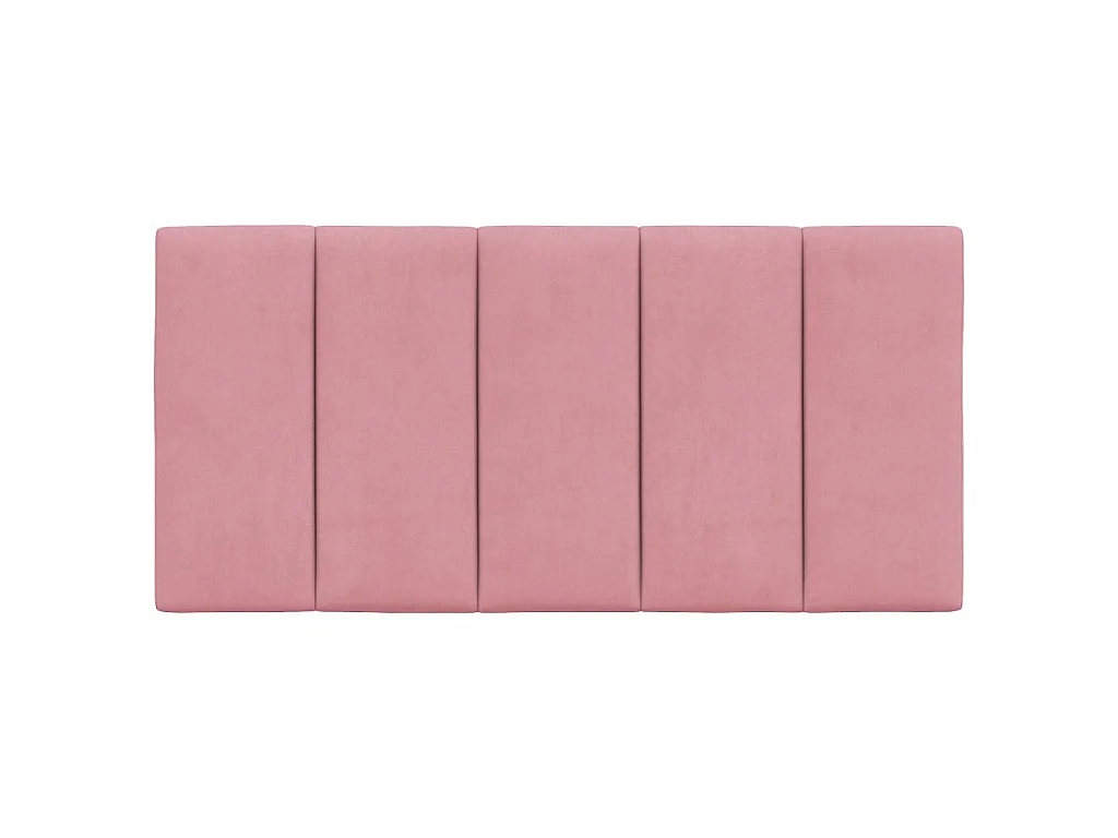 Cuscino Testiera Hanko Rosa 100 cm in Velluto