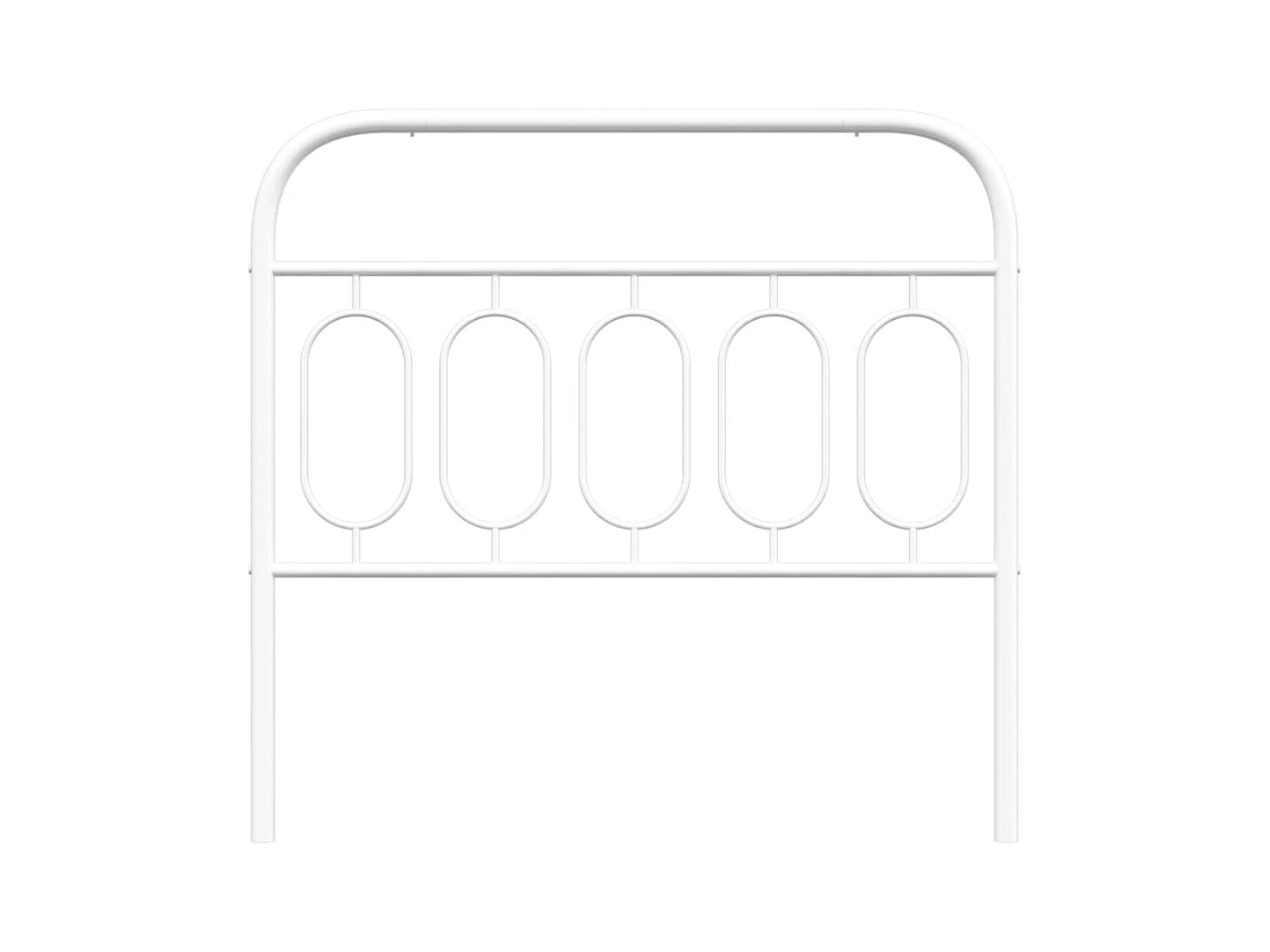 Cabeceira de cama 107 cm metal branco