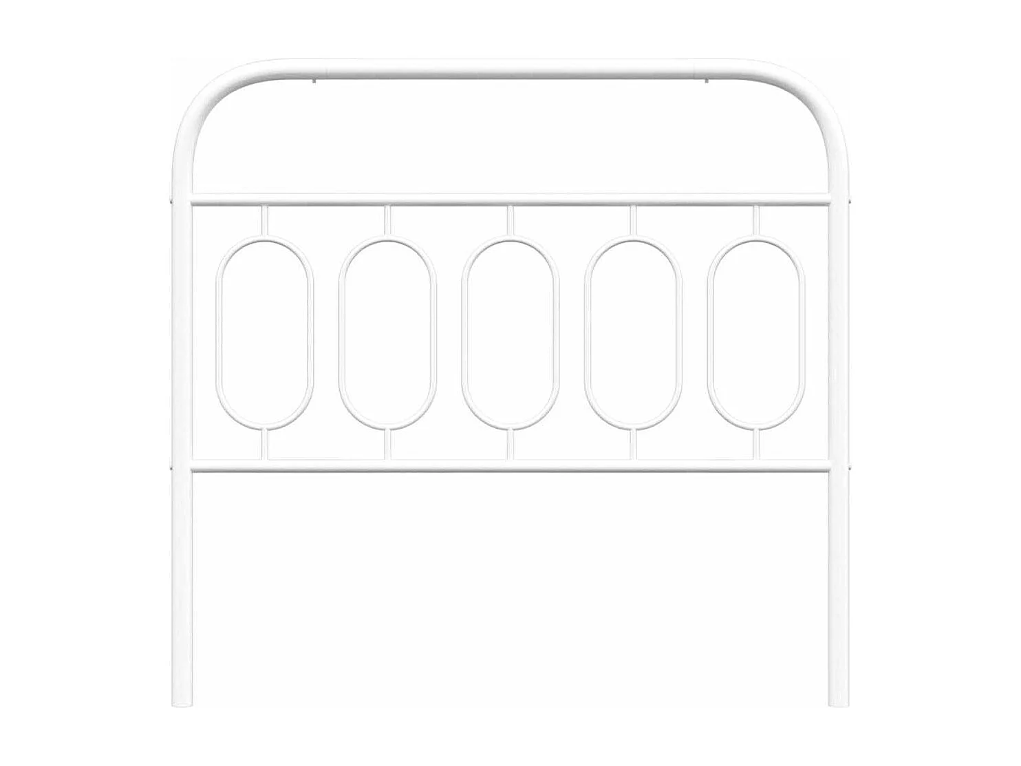 Tête de lit de remplacement métal blanc 100 cm