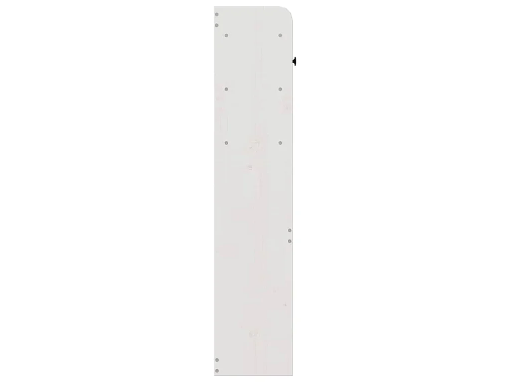 Hoofdbord met opbergruimte 160 cm massief grenenhout wit