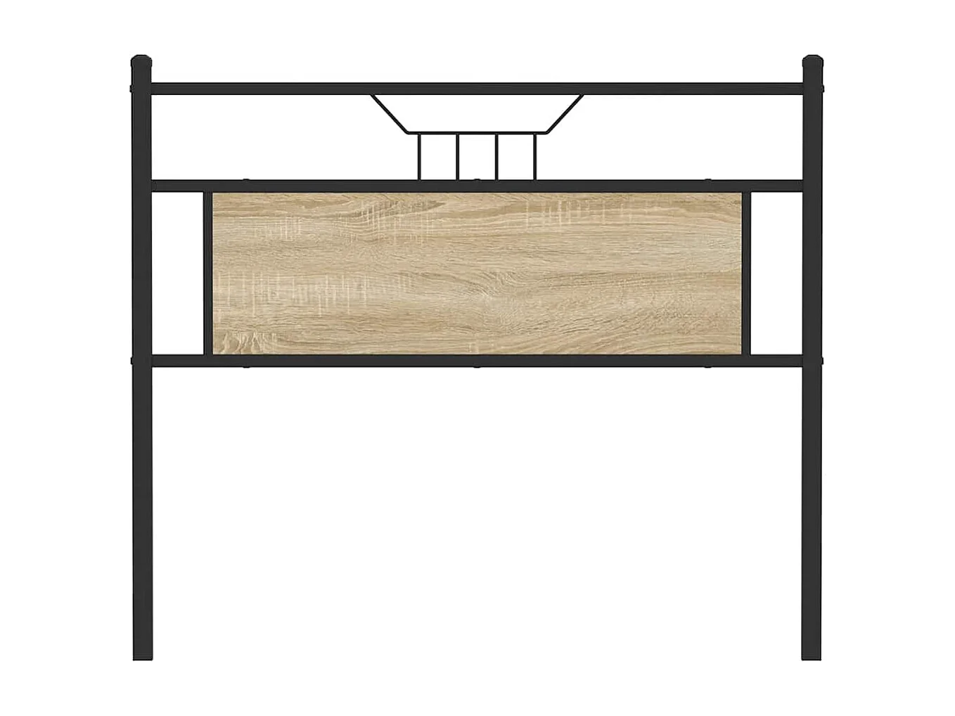 Tête de lit chêne sonoma 100 cm bois d'ingénierie et acier