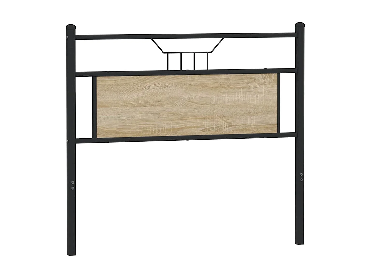 Tête de lit chêne sonoma 100 cm bois d'ingénierie et acier