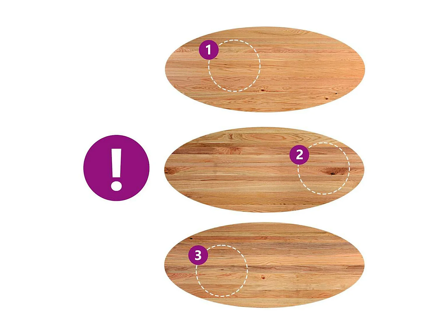 Eettafel 280x120x74 cm ovaal massief eikenhout lichtbruin