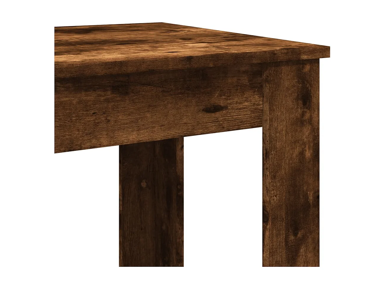 Table de bar chêne fumé 51x50x103,5 cm bois d'ingénierie