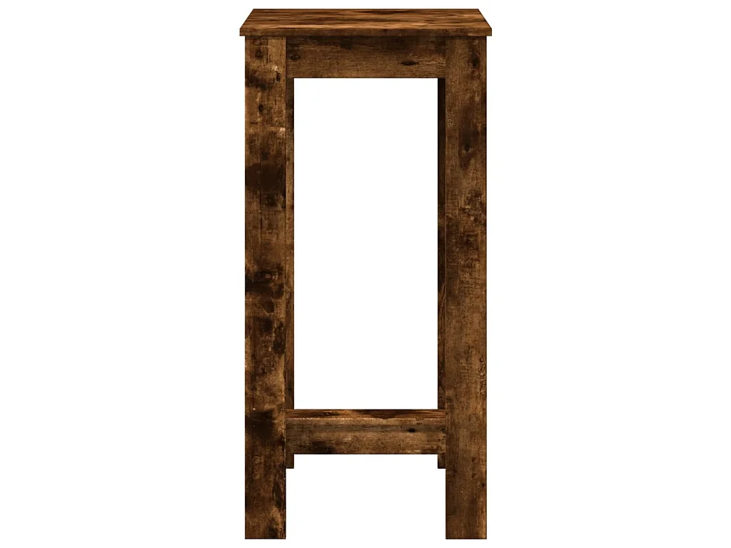 Table de bar chêne fumé 51x50x103,5 cm bois d'ingénierie