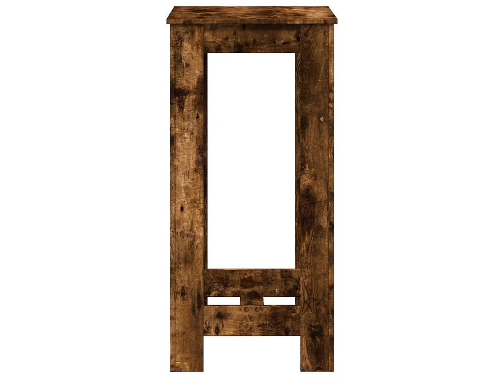 Table de bar chêne fumé 51x50x103,5 cm bois d'ingénierie