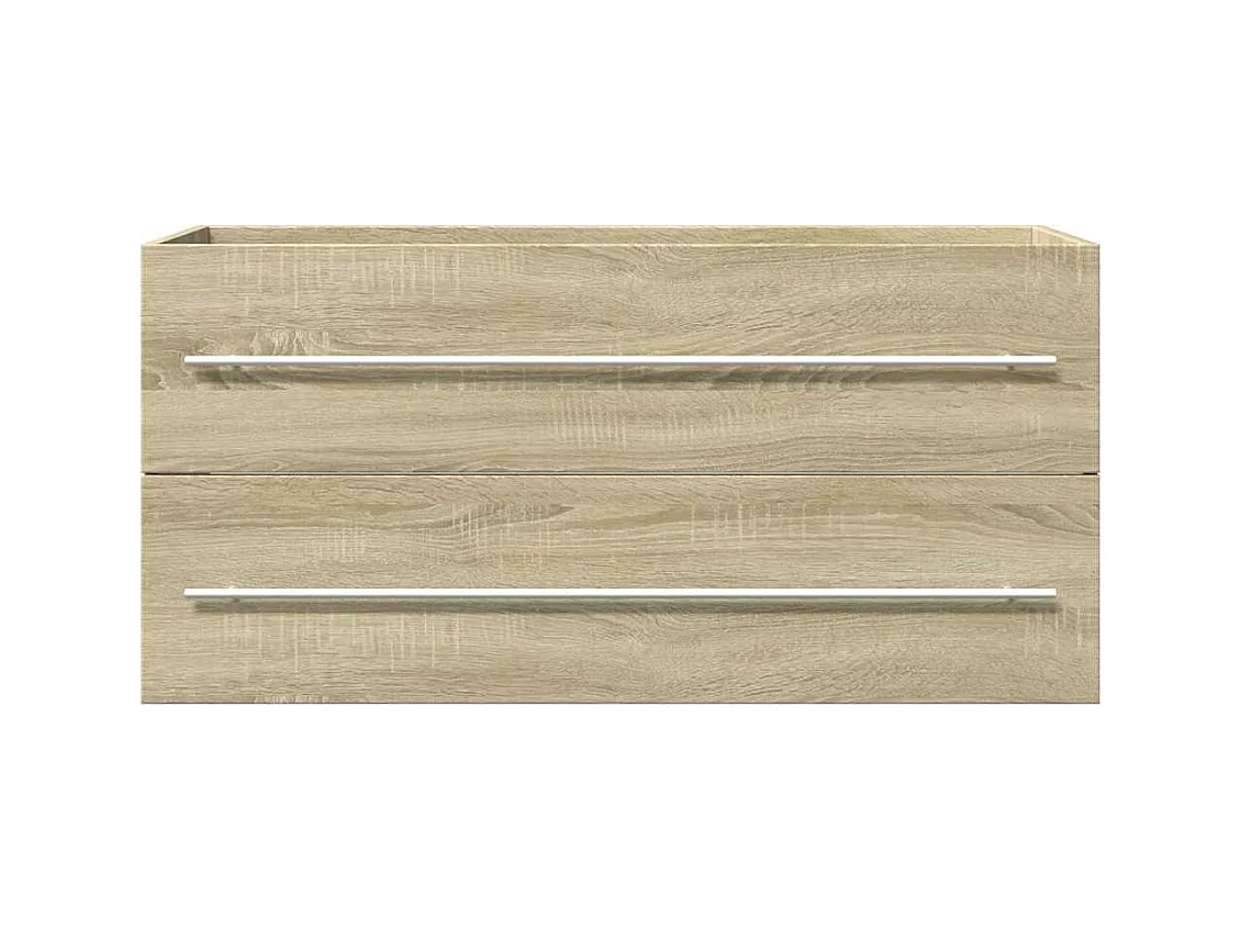 Armoire d'évier Chêne sonoma 100x38,5x48 cm Aggloméré