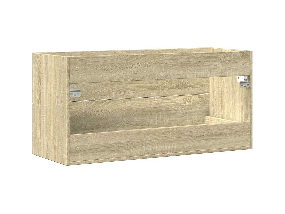 Armoire d'évier Chêne sonoma 100x38,5x48 cm Aggloméré
