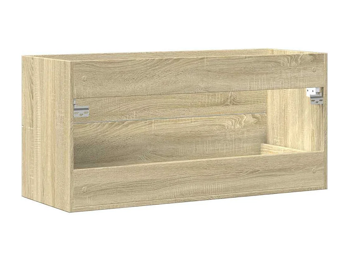 Armoire d'évier Chêne sonoma 100x38,5x48 cm Aggloméré