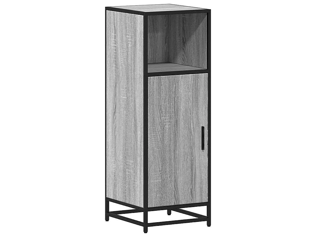 Armadietto Bagno Grigio Sonoma 35x37,5x100 cm Legno Multistrato