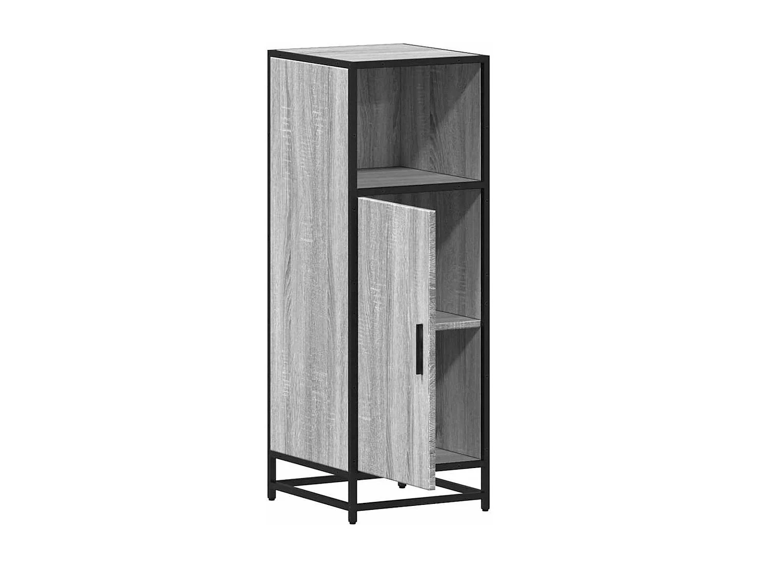 Armadietto Bagno Grigio Sonoma 35x37,5x100 cm Legno Multistrato