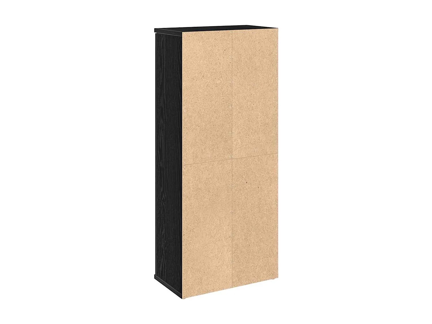 Badezimmerschrank mit Rollenhalter Schwarz 39x22x90 cm