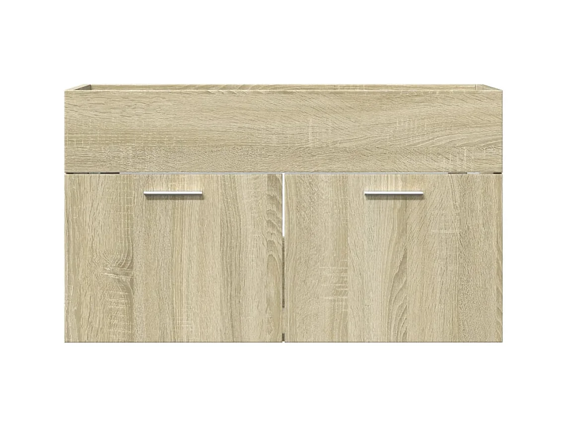 Armoire d'évier Chêne sonoma 80x38,5x46 cm Aggloméré
