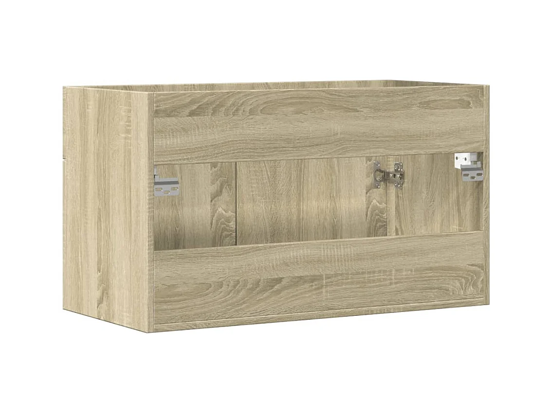Armoire d'évier Chêne sonoma 80x38,5x46 cm Aggloméré