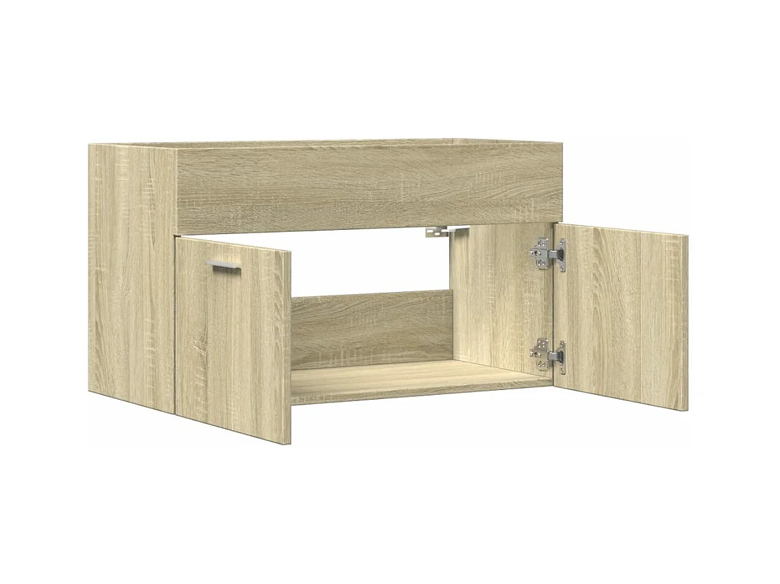 Armoire d'évier Chêne sonoma 80x38,5x46 cm Aggloméré