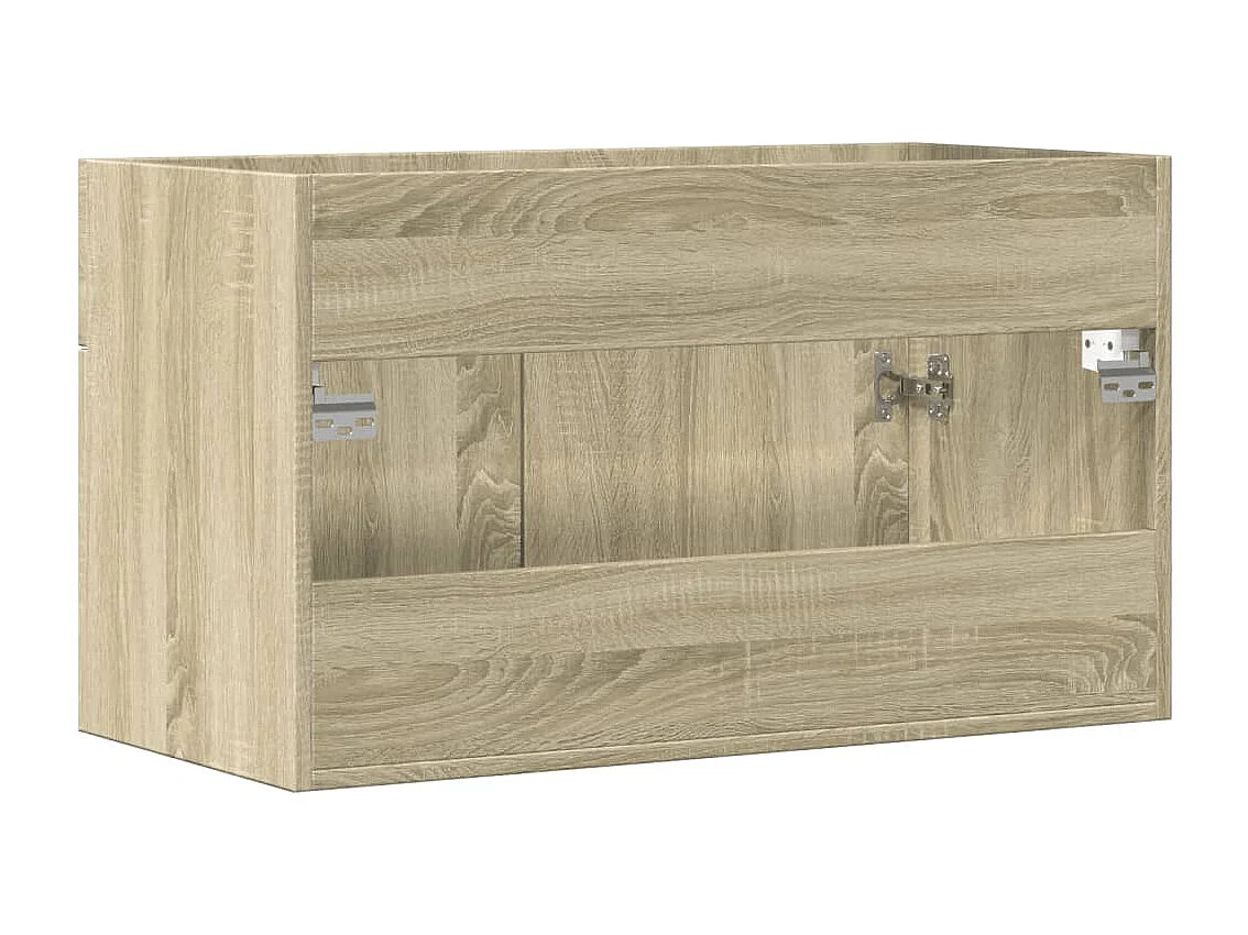 Armoire d'évier Chêne sonoma 80x38,5x46 cm Aggloméré