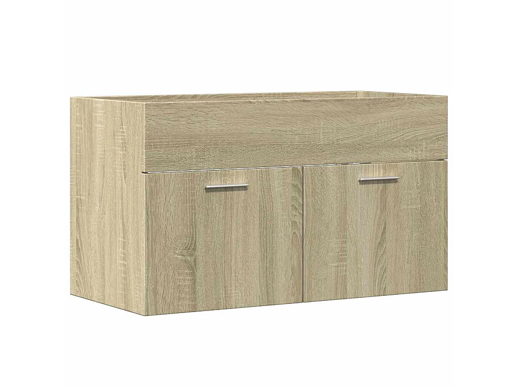 Armoire d'évier Chêne sonoma 80x38,5x46 cm Aggloméré