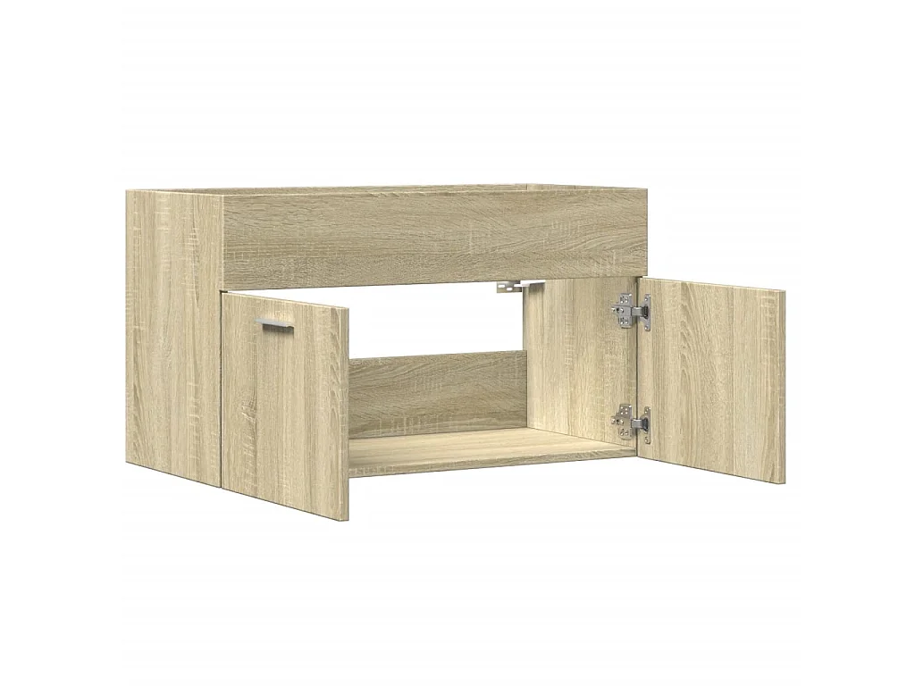 Armoire d'évier Chêne sonoma 80x38,5x46 cm Aggloméré