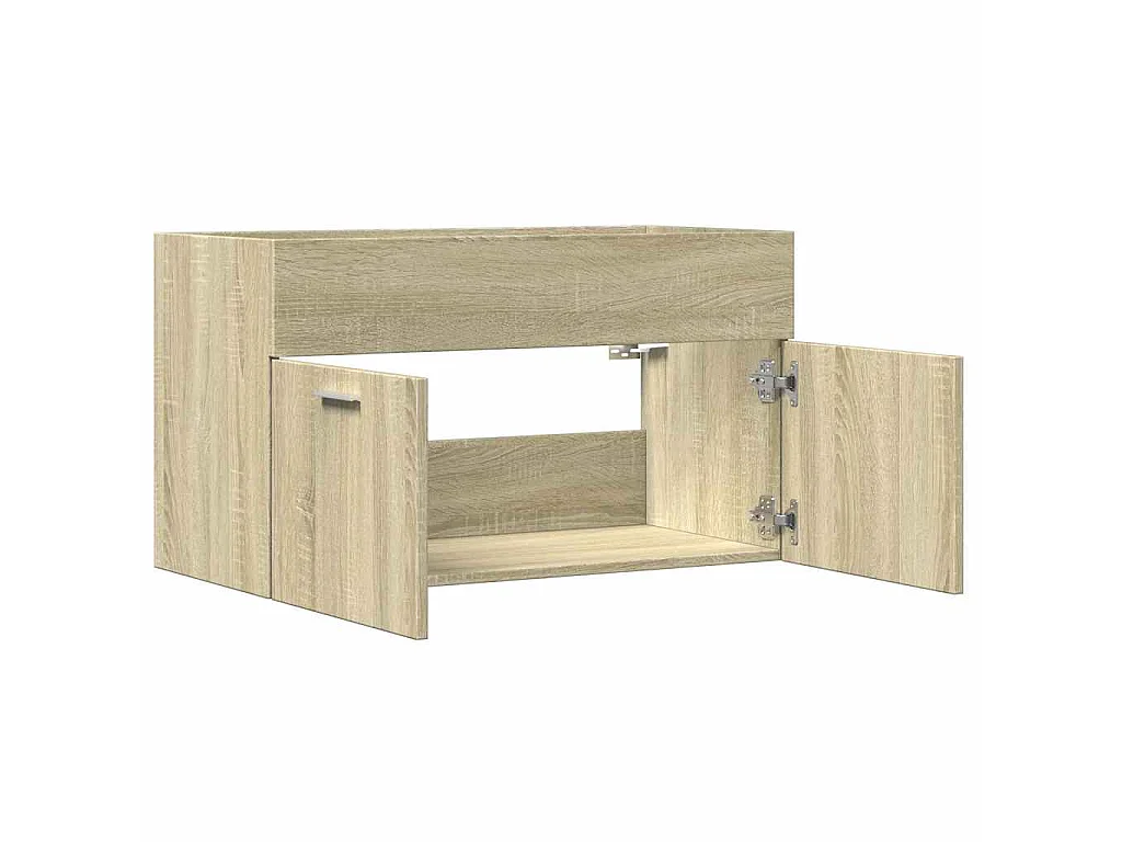Armoire d'évier Chêne sonoma 80x38,5x46 cm Aggloméré