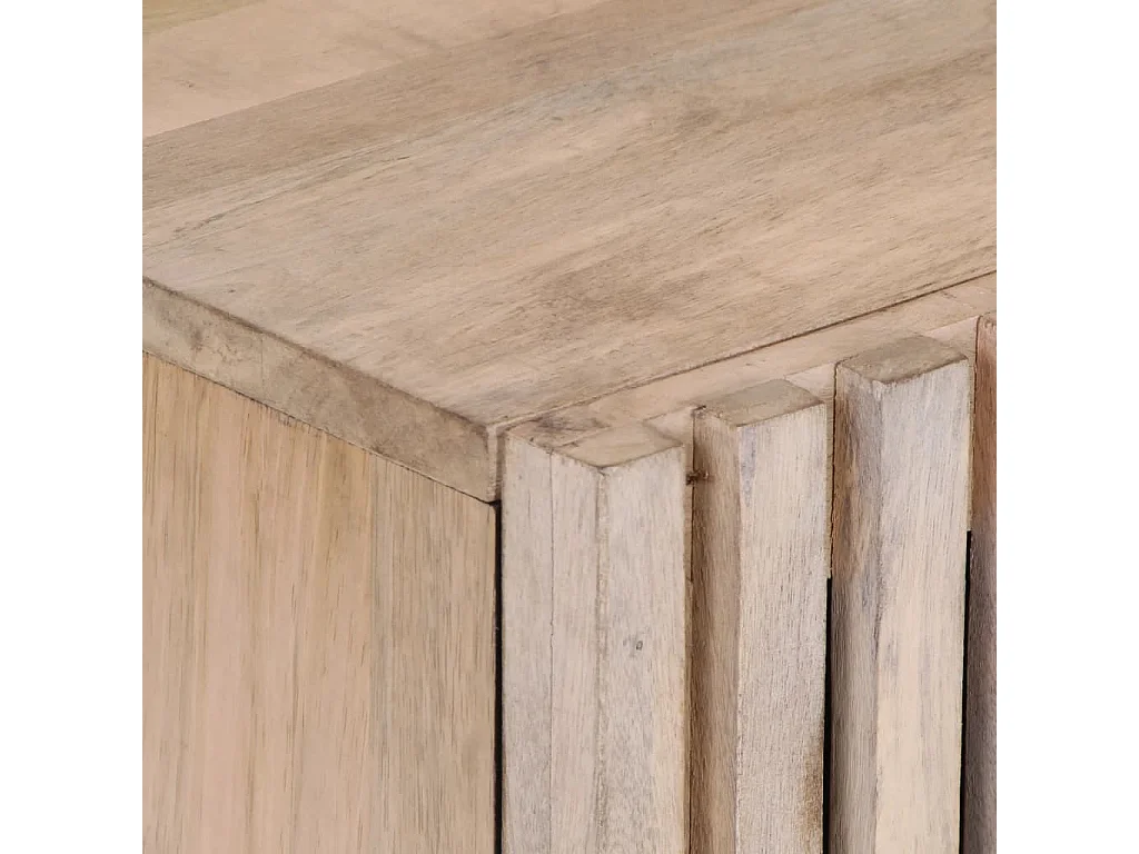 Armoire de salle de bain 38x34x58 cm bois massif de manguier