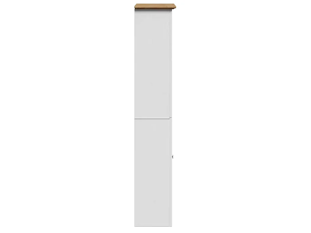 Badkamerkast BODO 44x30x160 cm wit en bruin