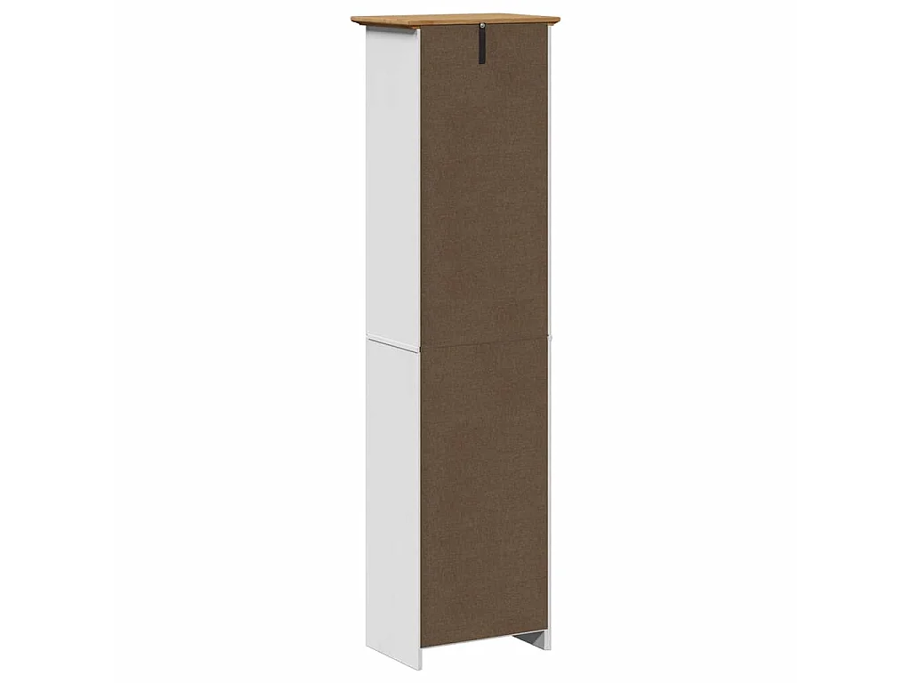 Badkamerkast BODO 44x30x160 cm wit en bruin