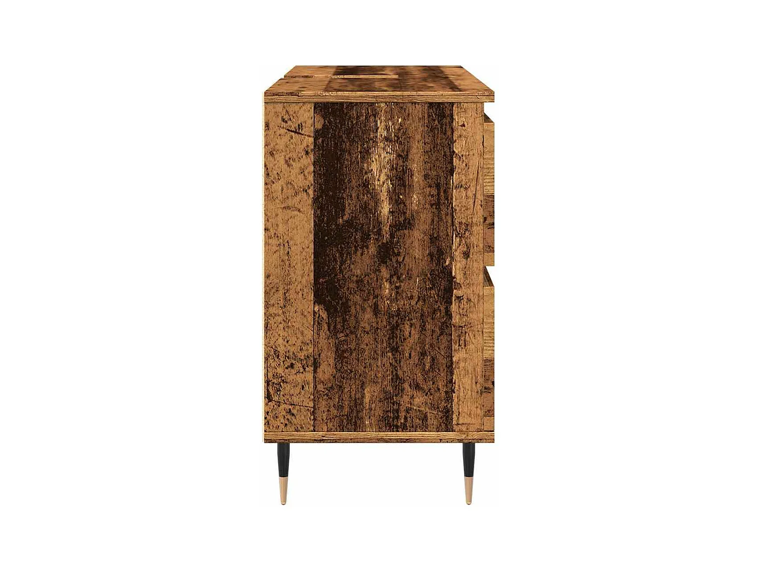 Armoire de salle de bain vieux bois 80x33x60 cm bois ingénierie