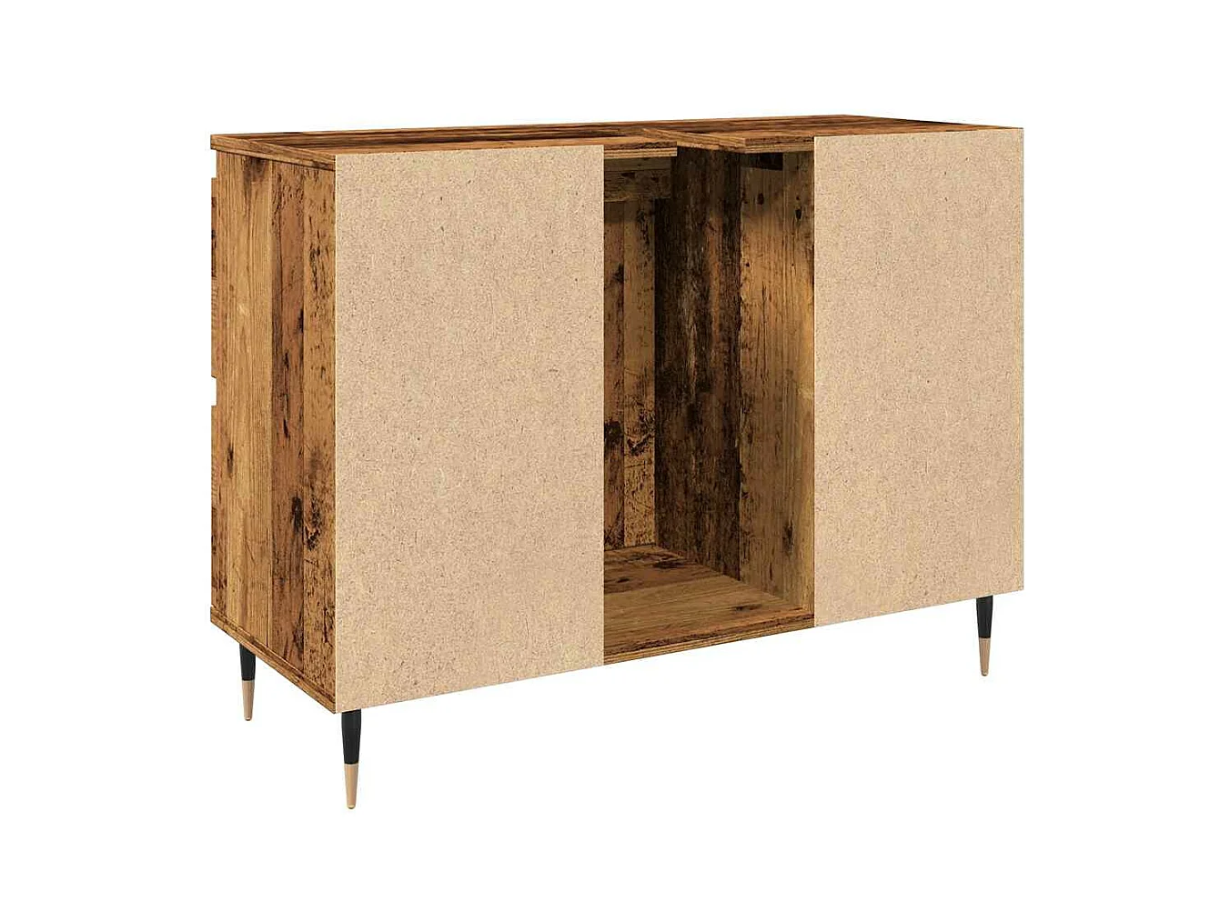 Armoire de salle de bain vieux bois 80x33x60 cm bois ingénierie