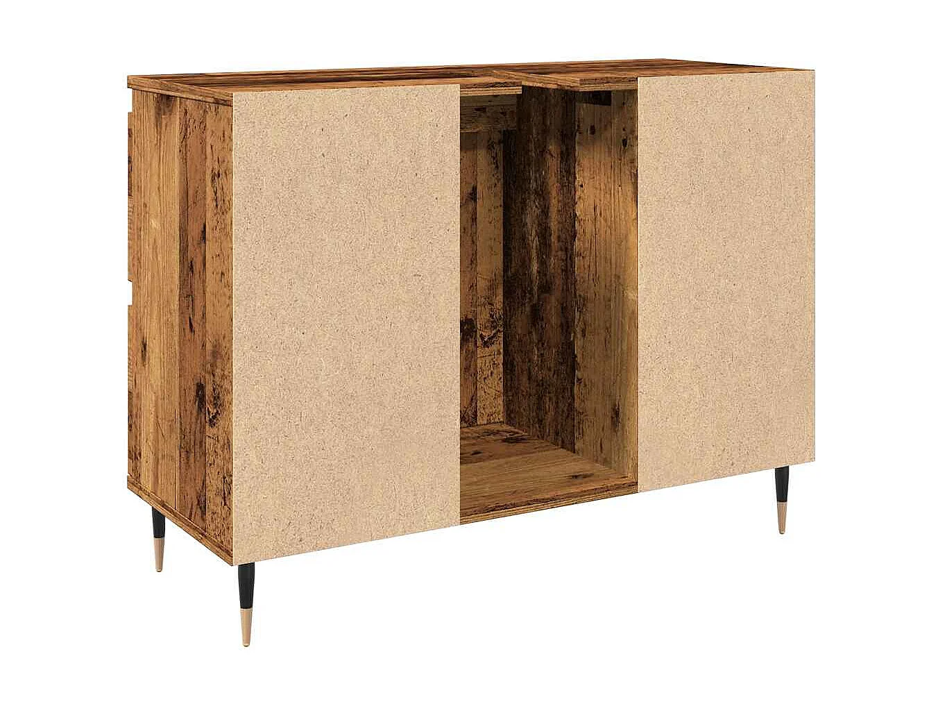 Armoire de salle de bain vieux bois 80x33x60 cm bois ingénierie
