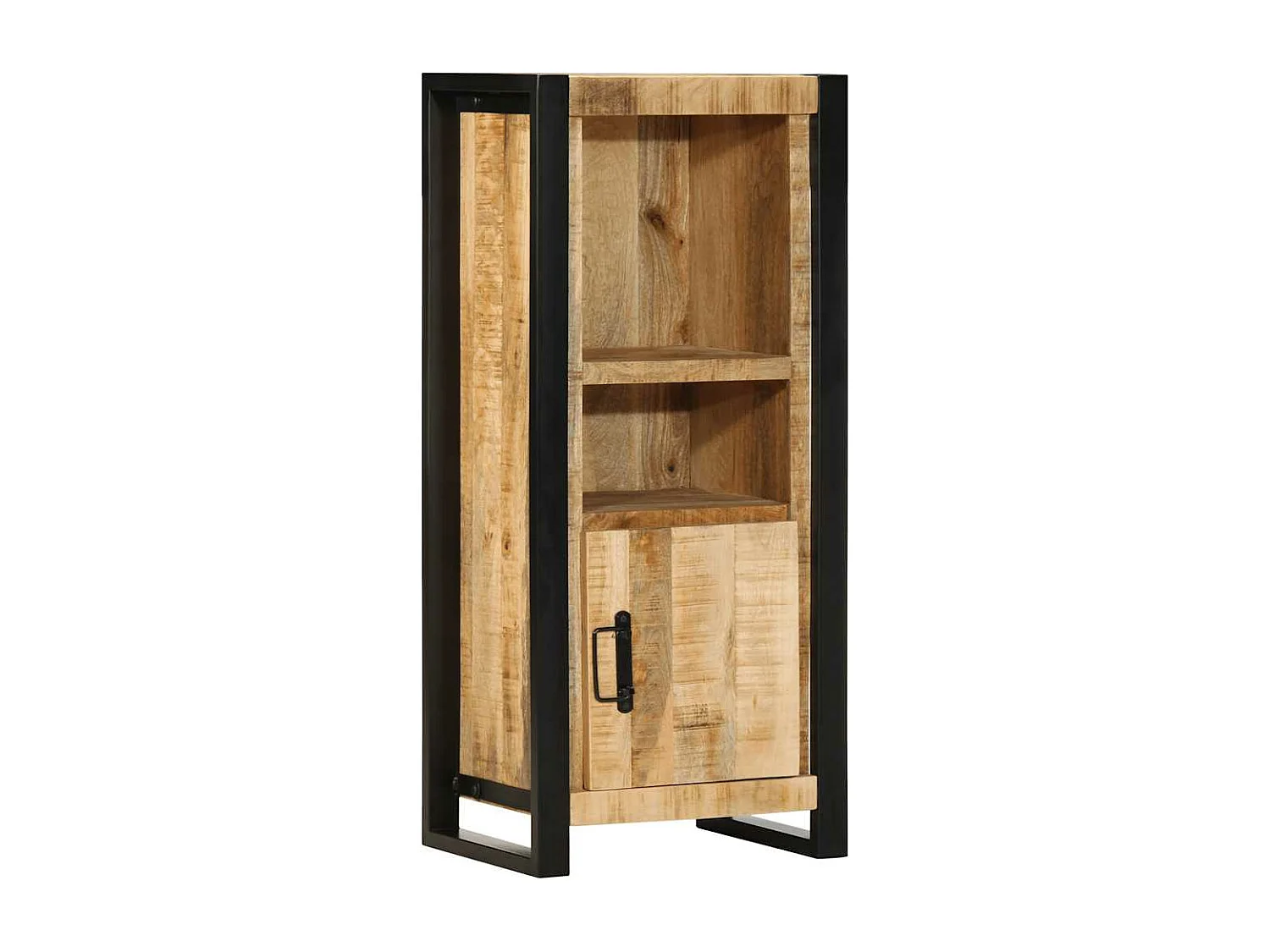 Badkamerkast 40x30x90 cm massief ruw mangohout