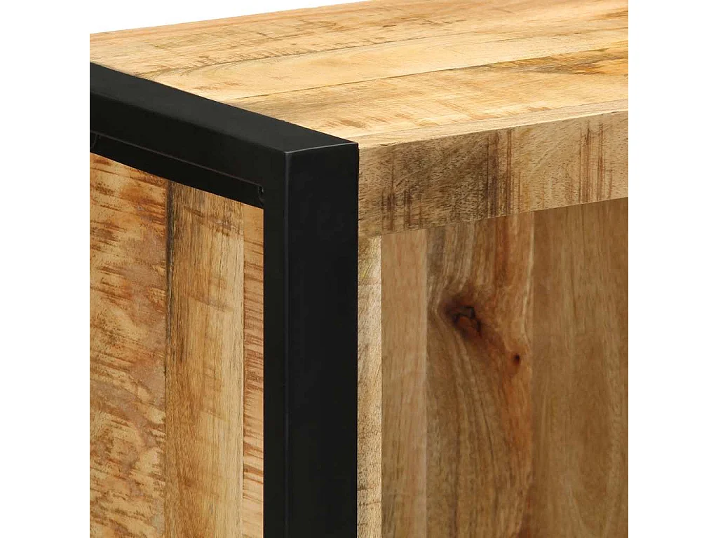 Badkamerkast 40x30x90 cm massief ruw mangohout