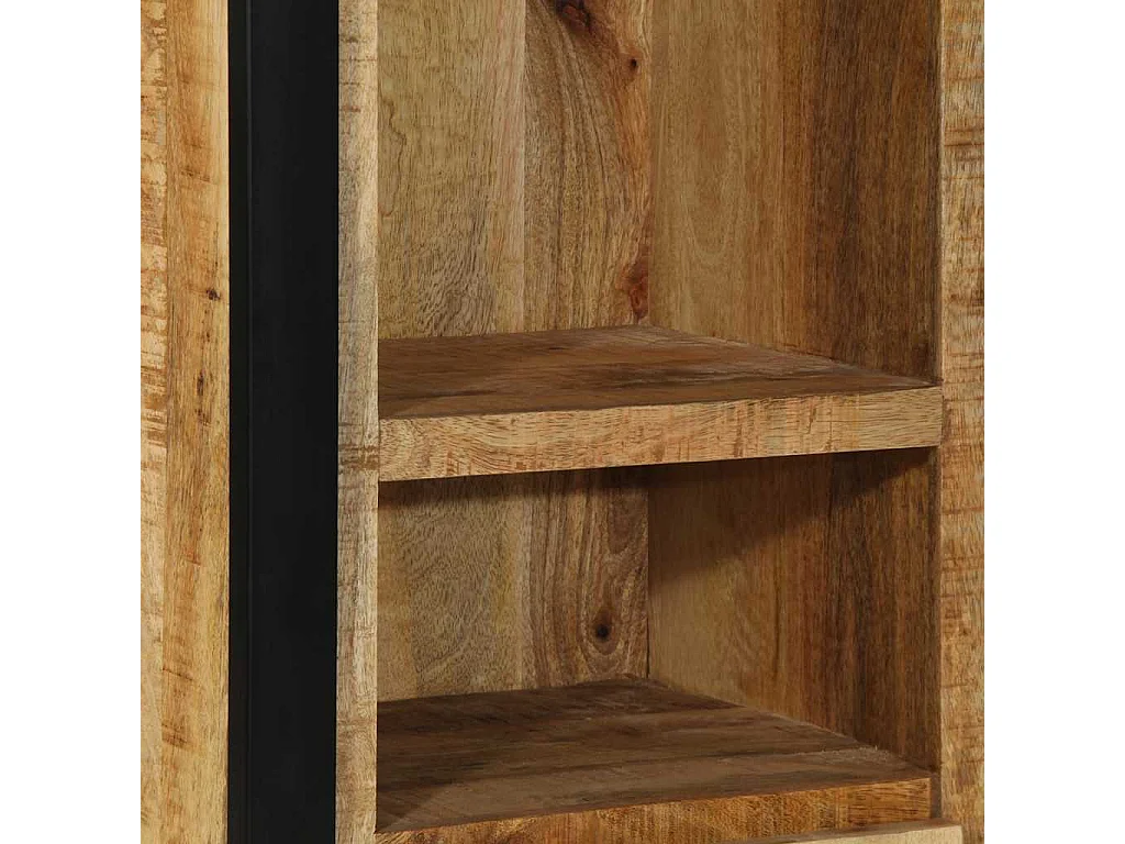 Badkamerkast 40x30x90 cm massief ruw mangohout