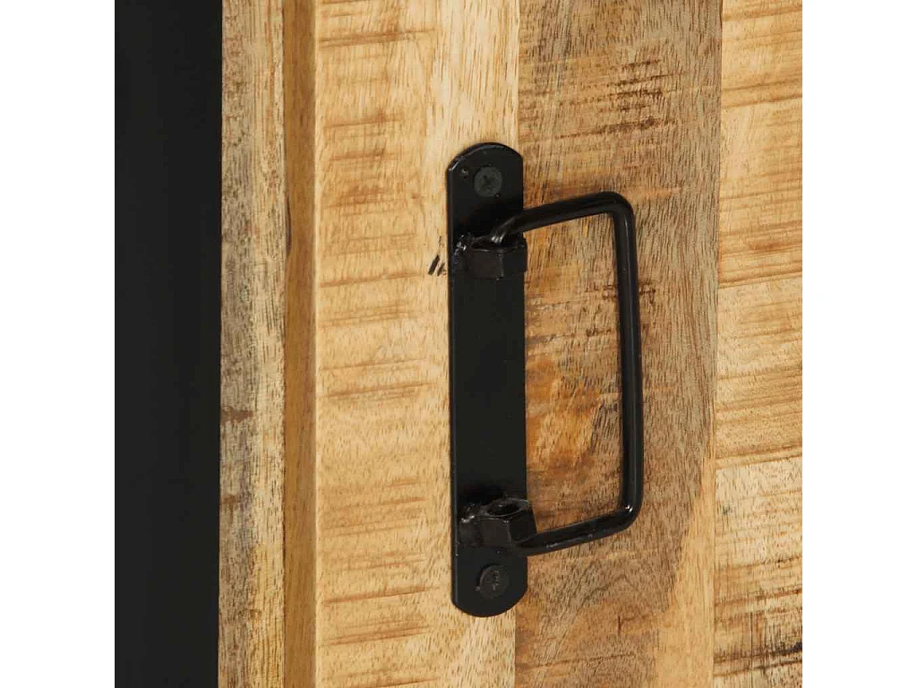 Badkamerkast 40x30x90 cm massief ruw mangohout