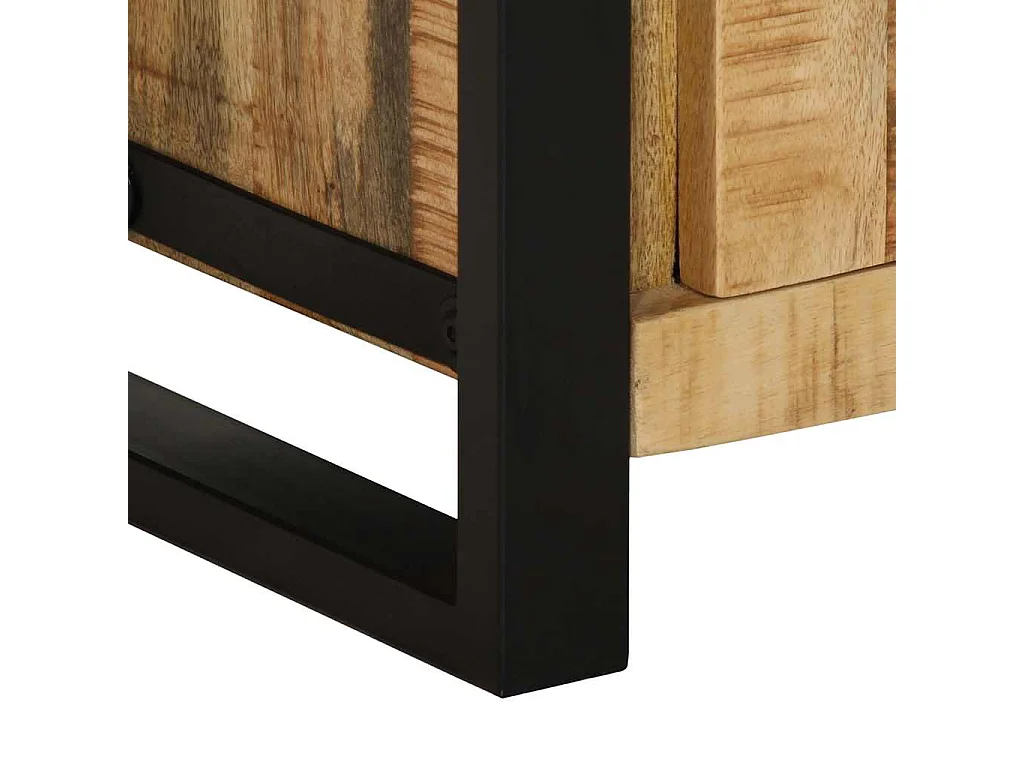 Badkamerkast 40x30x90 cm massief ruw mangohout