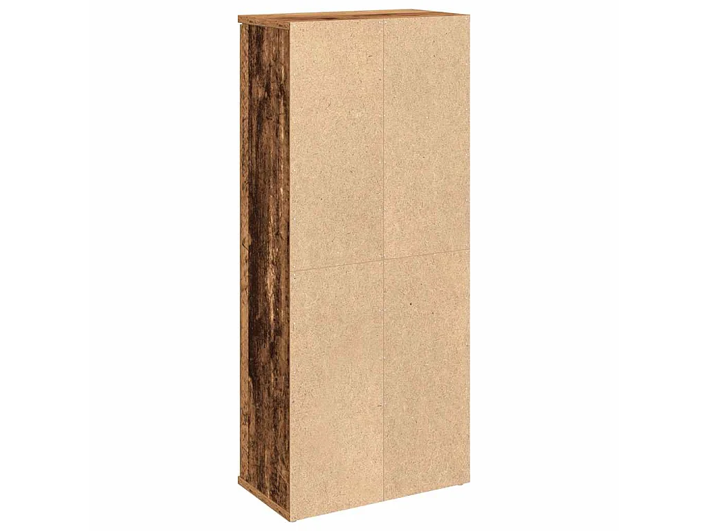 Mobile da Bagno con Portarotolo Legno Antico 39x22x90 cm