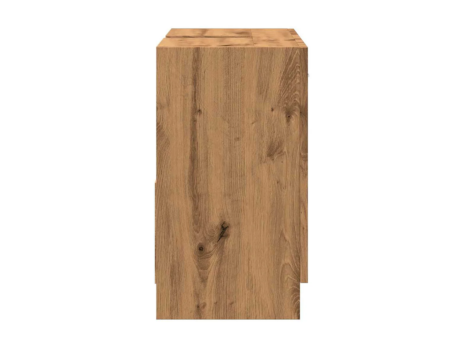 Armoire d'évier chêne artisanal 63x30x54 cm bois d'ingénierie