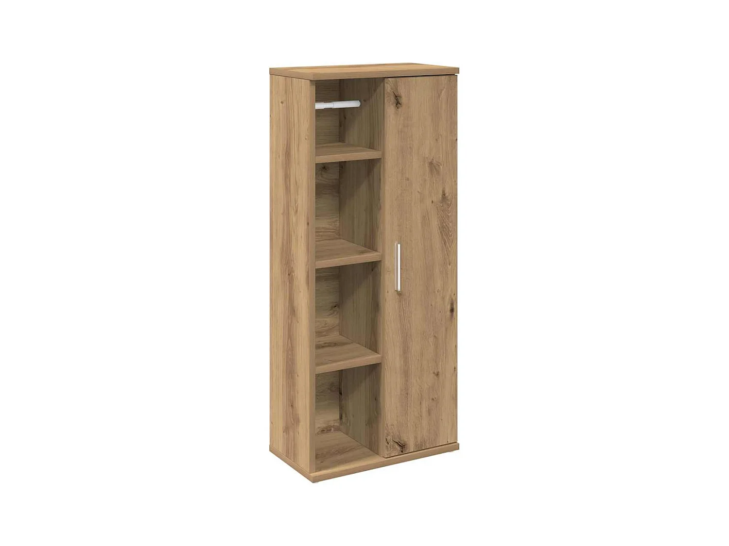 Mueble de baño con portarrollos roble artisan 39x22x90 cm