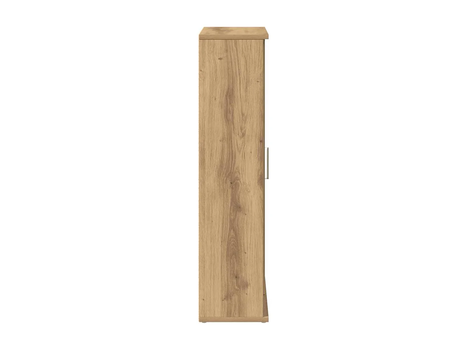 Badkamerkast met rolhouder 39x22x90 cm artisanaal eikenkleur