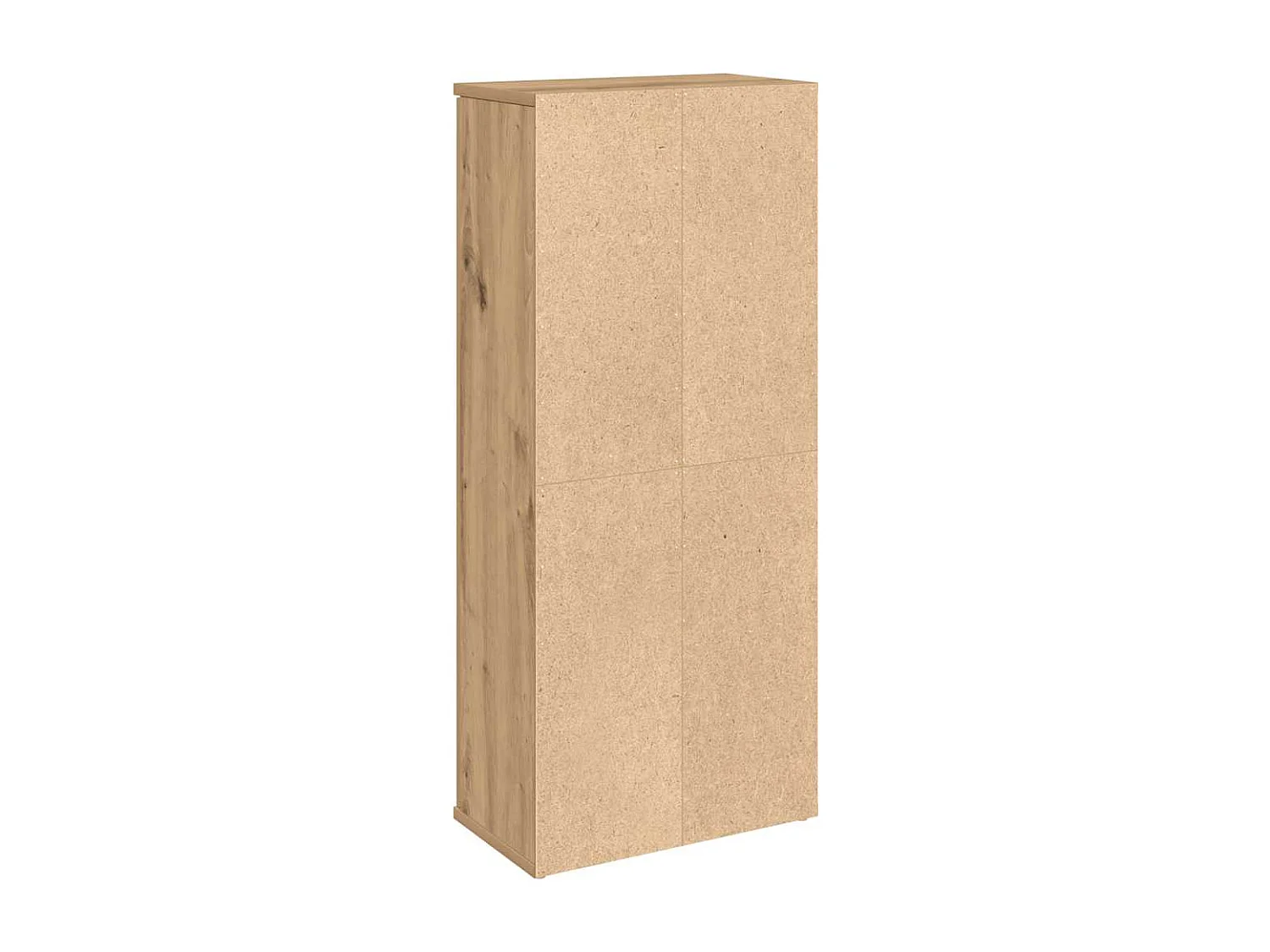 Badkamerkast met rolhouder 39x22x90 cm artisanaal eikenkleur