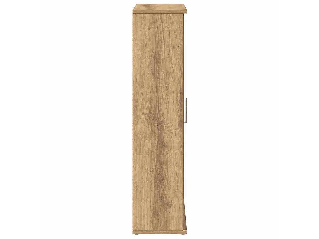 Badezimmerschrank mit Rollenhalter Artisan-Eiche 39x22x90 cm