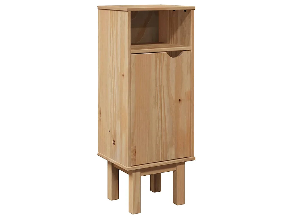 Armoire de salle de bain "OTTA" 35x30x90 cm bois massif de pin