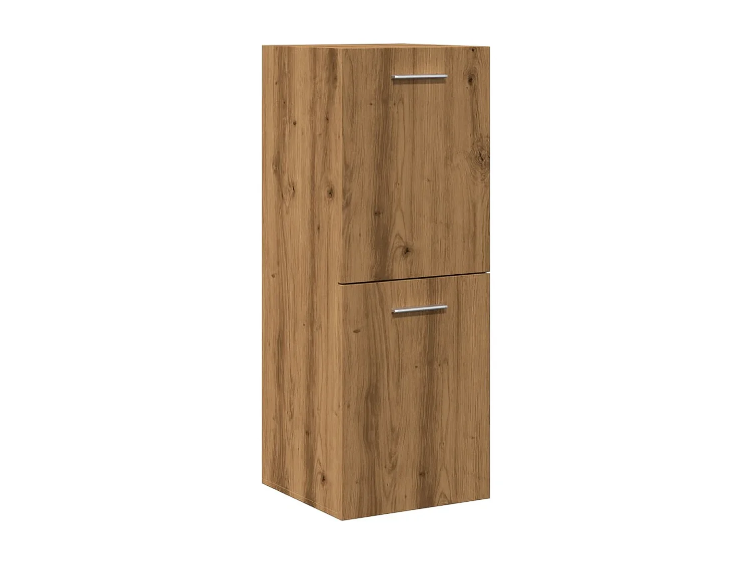 Armario pared baño madera ingeniería roble artisian 30x30x80 cm