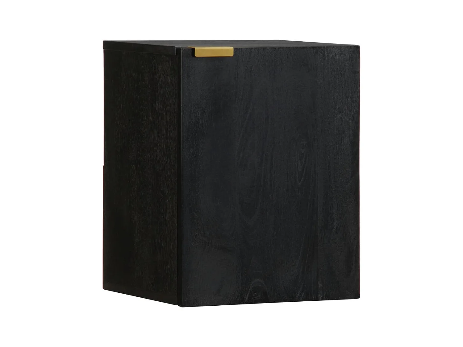 Armoire murale de salle de bain noir bois d'ingénierie