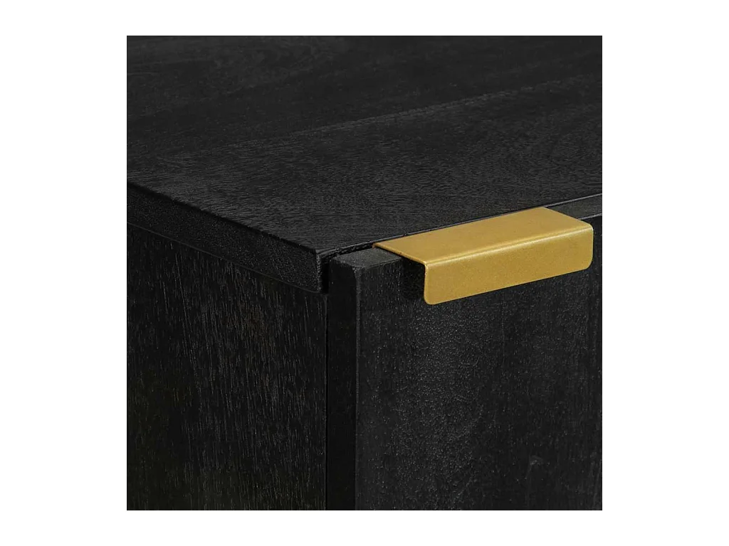 Armoire murale de salle de bain noir bois d'ingénierie