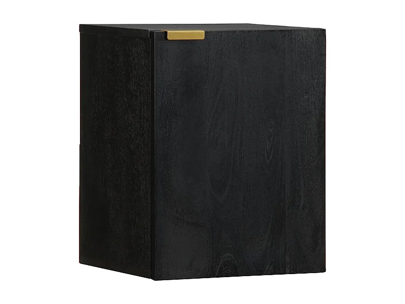 Bad-Hängeschrank Schwarz 38x33x48 cm Holzwerkstoff