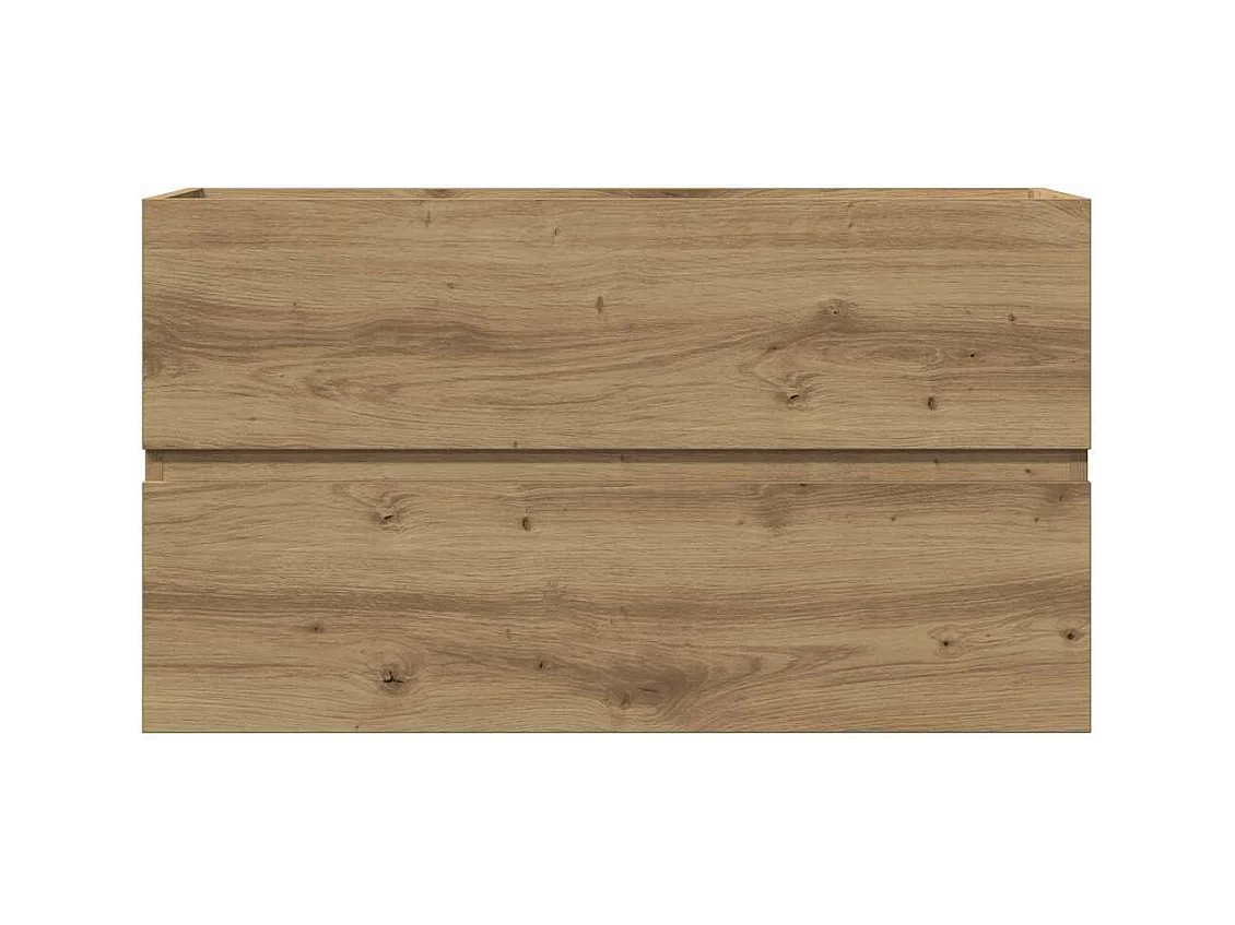 Armoire de salle de bain suspendue chêne artisanal 80x38,5x45cm