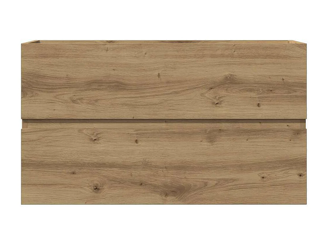 Armoire de salle de bain suspendue chêne artisanal 80x38,5x45cm