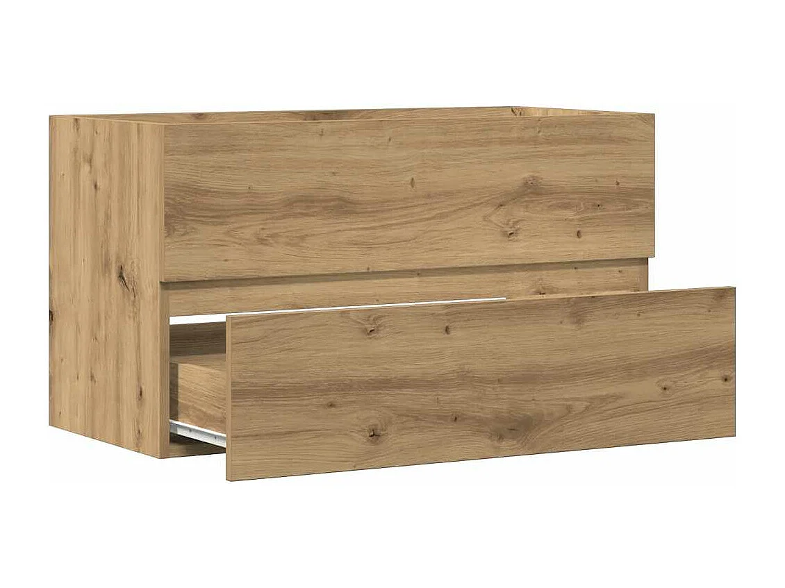 Armoire de salle de bain suspendue chêne artisanal 80x38,5x45cm