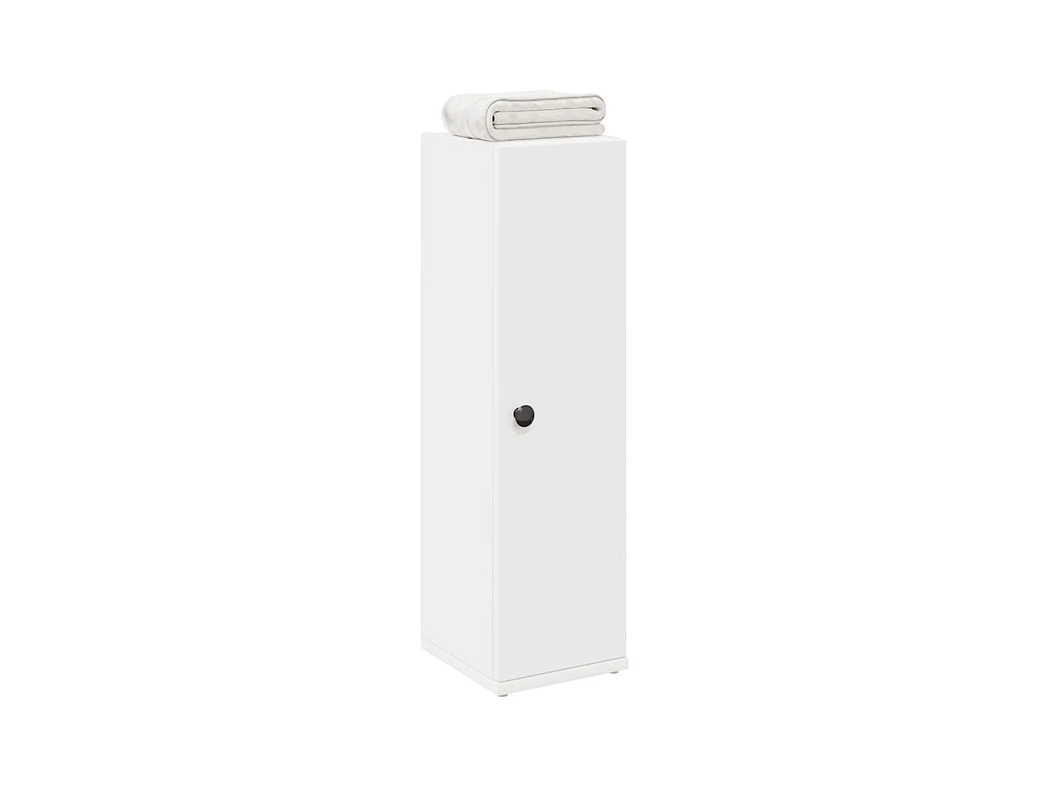 Meuble de salle de bain avec porte-rouleau blanc 20,5x22x72 cm